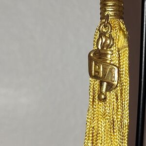 Gold Graduation Tassel with 1971 Charm